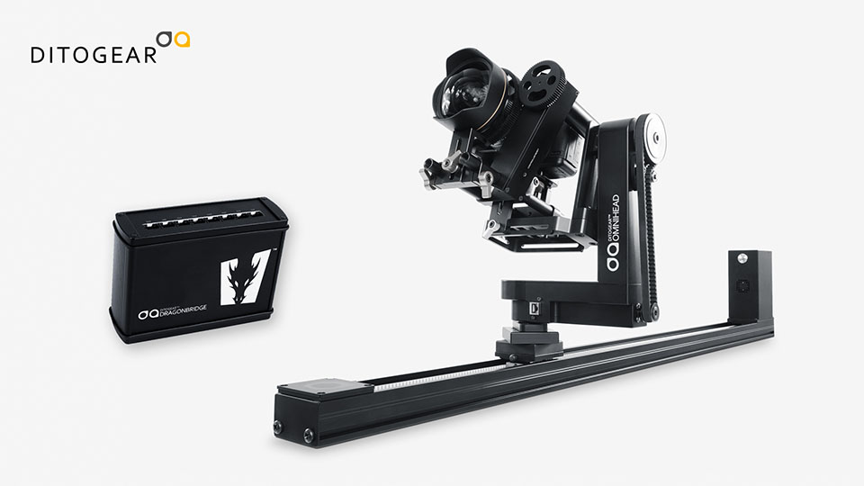 Ditogear slider, pan, tilt and focus, along with DragonBridge